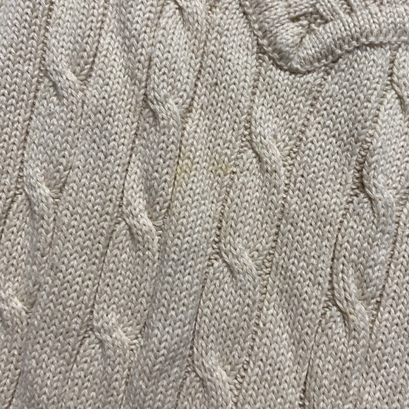 Faded Glory v-neck and v-back pale tan sweater - Picture 5 of 10